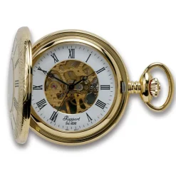 Rapport | Mechanical Half Hunter Skeleton Pocket Watch | PW56