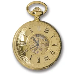 Rapport | Mechanical Half Hunter Skeleton Pocket Watch | PW56