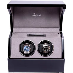 RAPPORT – Perpetua III Duo Watch Winder in Ebony Black W572