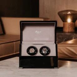 RAPPORT – Perpetua III Duo Watch Winder in Ebony Black W572