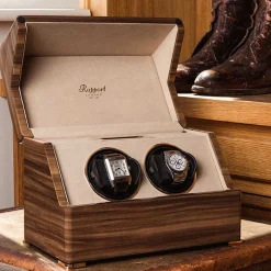 RAPPORT – Perpetua III Duo Watch Winder in Walnut W582