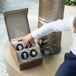 RAPPORT – Perpetua III Quad Watch Winder in Walnut W584