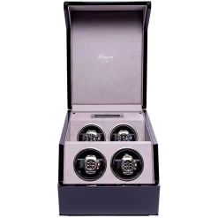 RAPPORT – Perpetua III Quad Watch Winder in Ebony Black W574