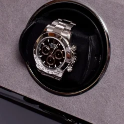 RAPPORT – Perpetua III Single Watch Winder in Ebony Black W571