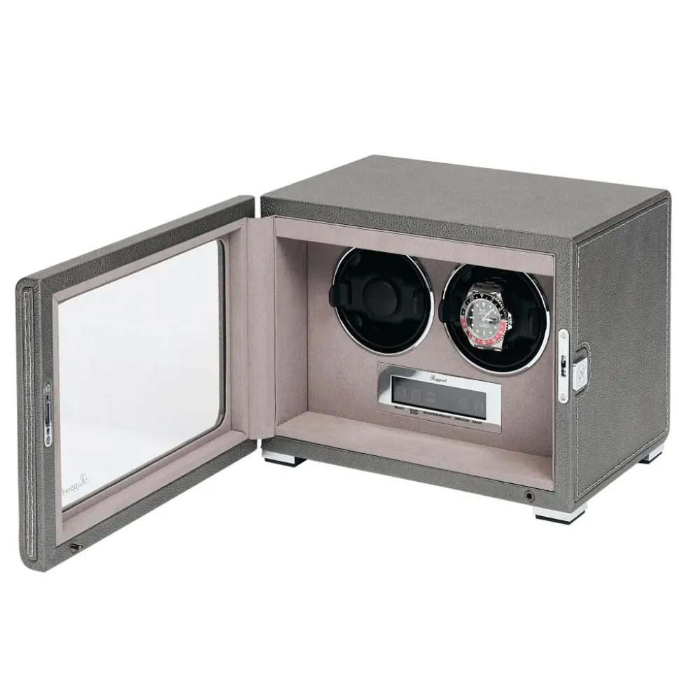 Rapport | Quantum Duo Watch Winder Silver | W622