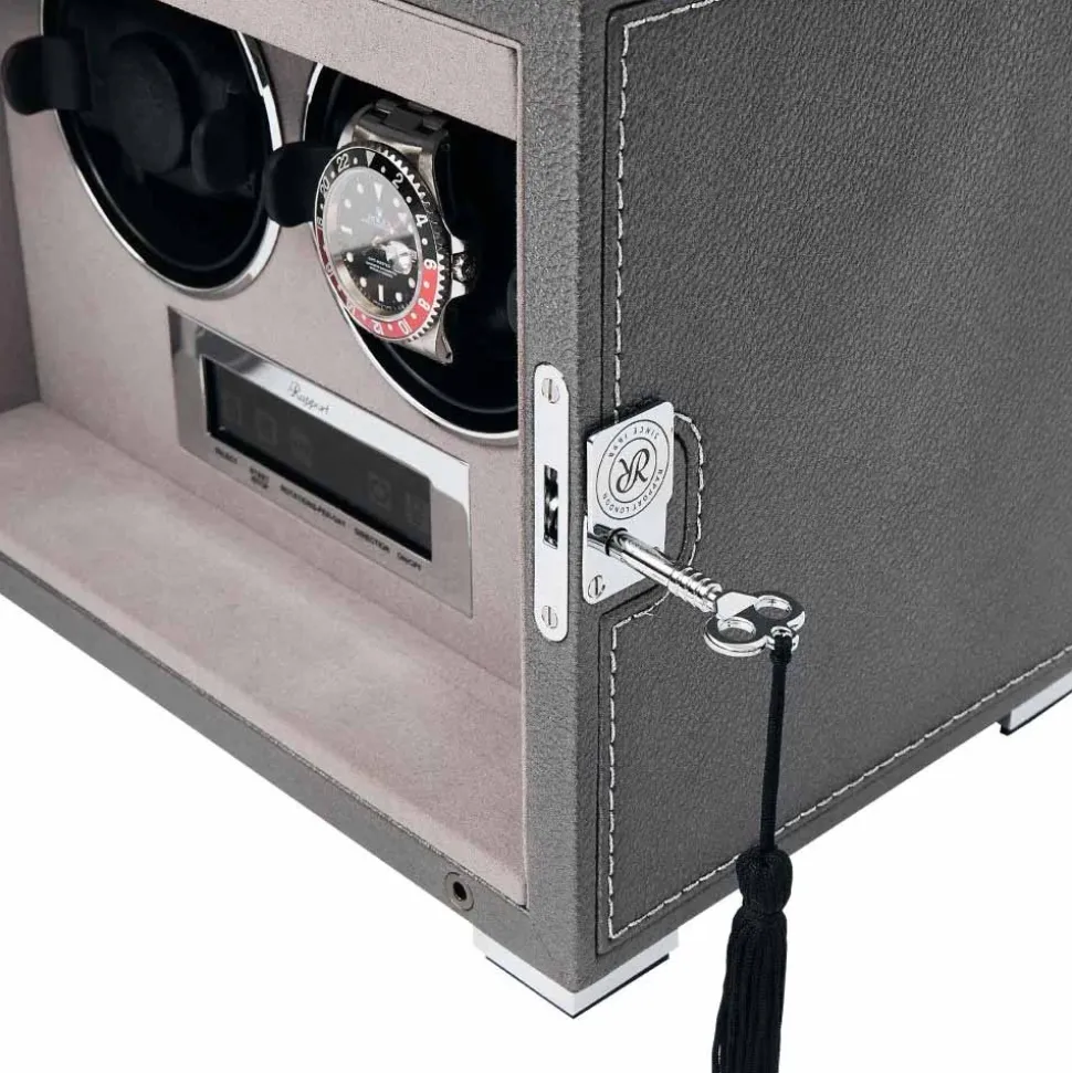 Rapport | Quantum Duo Watch Winder Silver | W622