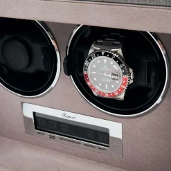 Rapport | Quantum Duo Watch Winder Silver | W622