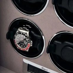 Rapport | Quantum Quad Watch Winder Silver | W624