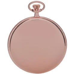 RAPPORT | Slim Open Face Rose Gold Plated Quartz Pocket Watch | PW34