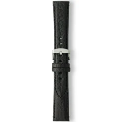 Redhill | Black Bison Grain Padded Strap | LS1358/1