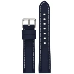 REGATTA Blue Silicone White Stitched Sports Watch Strap 8203