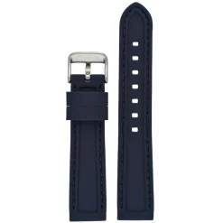 REGATTA Blue Silicone White Stitched Sports Watch Strap 8203