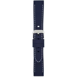 REGATTA Blue Silicone White Stitched Sports Watch Strap 8203