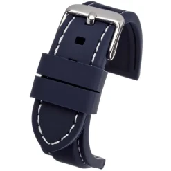 REGATTA Blue Silicone White Stitched Sports Watch Strap 8203