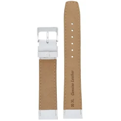 Richmond | Extra Long White Stitched Calf Leather Watch Strap | WX104S
