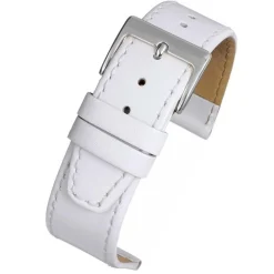 Richmond | Extra Long White Stitched Calf Leather Watch Strap | WX104S