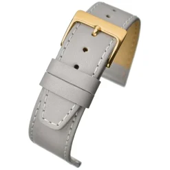 Richmond | Grey Stitched Calf Leather Watch Strap | W108S