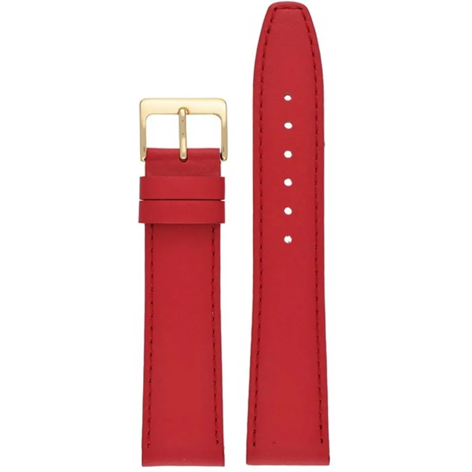 Richmond | Red Stitched Calf Leather Watch Strap | W107S