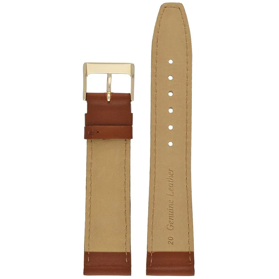 Richmond | Tan Stitched Calf Leather Watch Strap | W101S