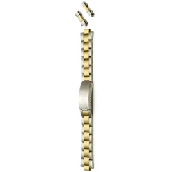 SALISBURY Two Tone Matt Watch Bracelet Straight and Curved Ends 3978B