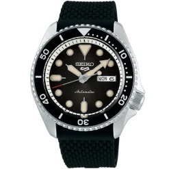 SEIKO – Seiko 5 Sports Black Dial Automatic Strap Watch SRPD73K2