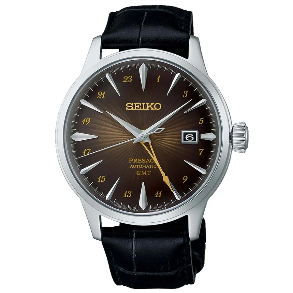 Seiko Presage | Cocktail Time ‘Rusty Nail’ GMT | SSK039J1