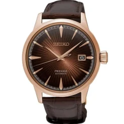 SEIKO PRESAGE – Manhattan Cocktail Time Rose Gold Watch SRPB46J1