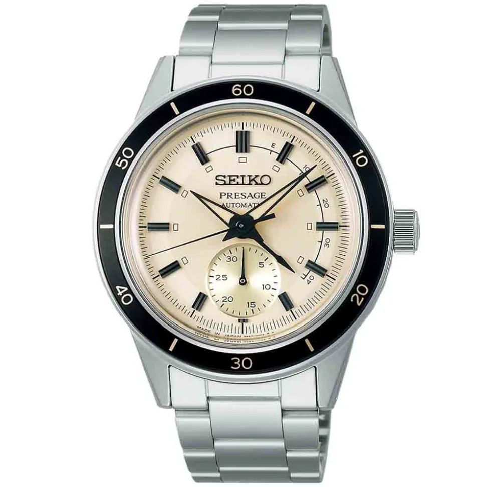 Seiko Presage | Style 60s Ivory Dial Power Reserve | SSA447J1