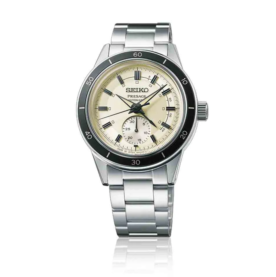 Seiko Presage | Style 60s Ivory Dial Power Reserve | SSA447J1