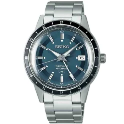 Seiko Presage | Style 60s ‘Petrol Blue’ Road Trip GMT | SSK009J1