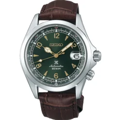 SEIKO PROSPEX – Alpinist Green Dial Compass Auto Strap Watch SPB121J1