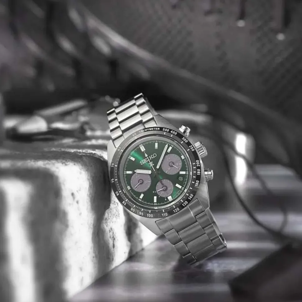 Seiko Prospex | ‘Deep Green’ Speedtimer Solar Chrono | SSC933P1