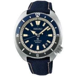 SEIKO PROSPEX – “Tortoise” Land Edition Navy Strap Watch SRPG15K1