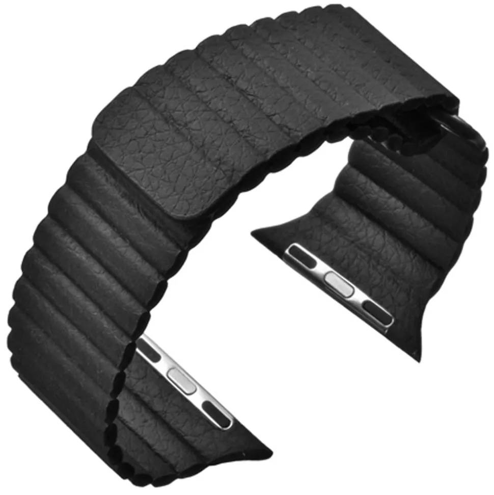 Shoreditch | Black Magnetic Silicone Strap to fit Apple Watch® | APLM-BLK