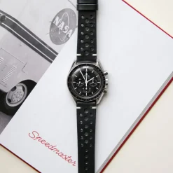 Silverstone | Handmade Racing Black Leather Strap | TS.RACBLK