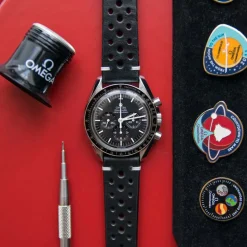 Silverstone | Handmade Racing Black Leather Strap | TS.RACBLK