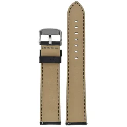 SOHO Black Water Resistant Quick Release Leather Watch Strap WH680Q