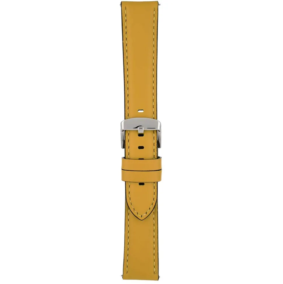 SOHO Yellow Water Resistant Quick Release Leather Watch Strap WH681Q