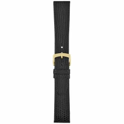 STRATFORD Black Lizard Grain Leather Watch Strap W400