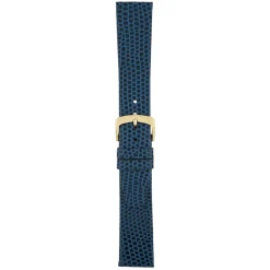 STRATFORD Blue Lizard Grain Leather Watch Strap W403