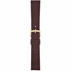 STRATFORD Burgundy Lizard Grain Leather Watch Strap W402