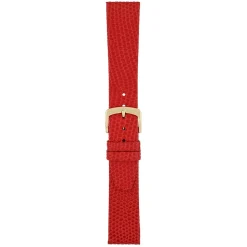 STRATFORD Red Lizard Grain Leather Watch Strap W407