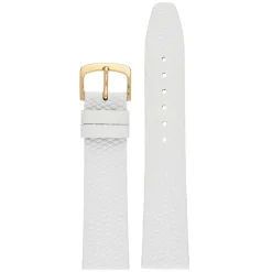 STRATFORD White Lizard Grain Leather Watch Strap W408