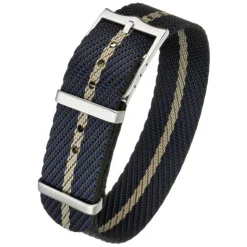 Tactical | Premium Nylon Military Strap Black/Blue | MOD28