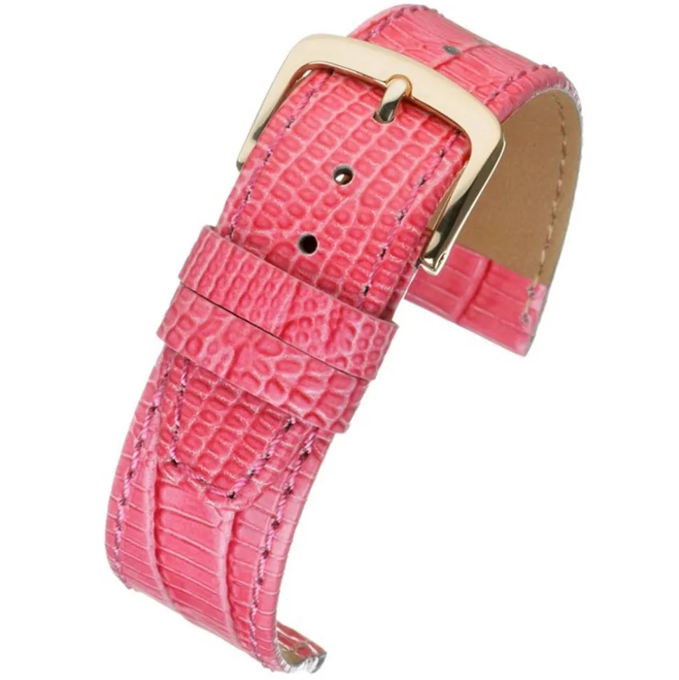 Tate | Pink Teju Lizard Grain Watch Strap | WH409
