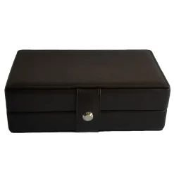 UNDERWOOD – Black Leather Triple Watch Storage Box UN/209CALFBLACK