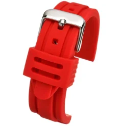WATERLINE Red Silicone Sports Active Watch Strap 8007