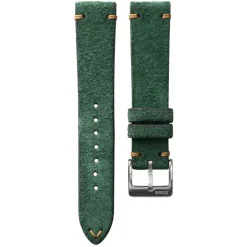 Winchester | Handmade Two Stitch Green Suede Strap | TS.SUEDE.GREEN