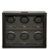 Wolf | Axis 6 Piece Watch Winder Powder Coated | 469603