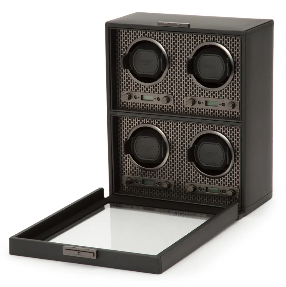 WOLF – Axis 4 Piece Watch Winder Powder Coated 469503